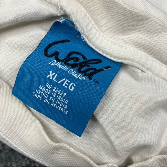 WKCD Brand Men's T-Shirt XL White Crown Logo Denim Co Vintage y2k - Picture 9 of 11